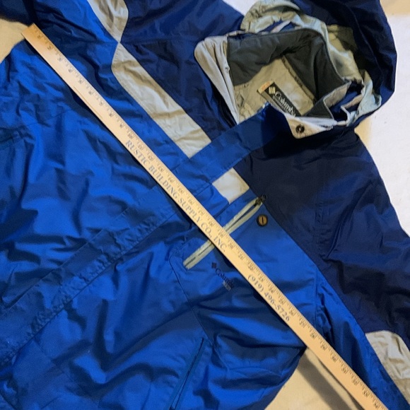 COLUMBIA XCO INTERCHANGE coat 2 layers very warm with a hood size XXL BLUE GRAY - Picture 5 of 12